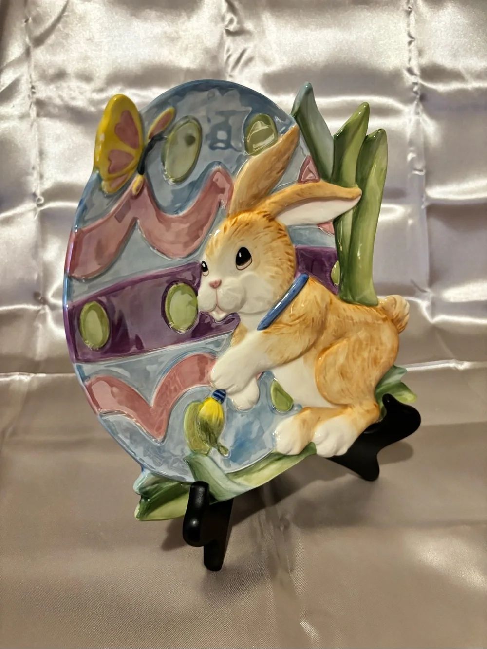 Fitz & Floyd “Painting Easter Eggs” Decorative Plate